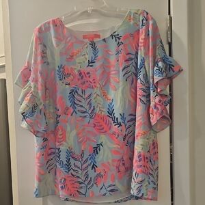 Lilly Pulitzer Multicolor Tropical Blouse